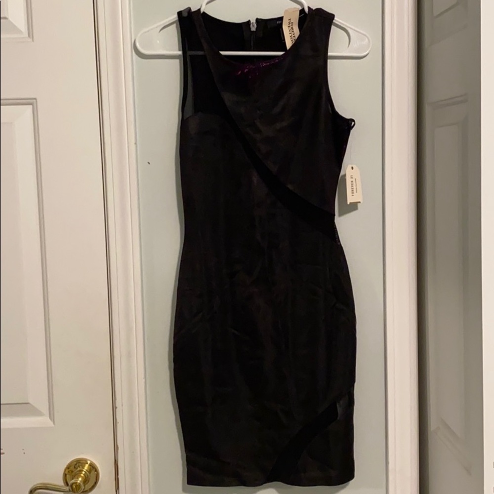 Iridescent Purple Bodycon Dress